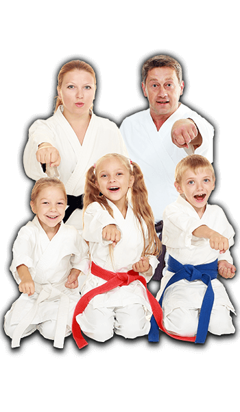 Martial Arts Lessons for Families in Mission Viejo CA - Sitting Group Family Banner