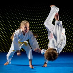 Martial Arts Lessons for Kids in Mission Viejo CA - Judo Toss Kids Girl